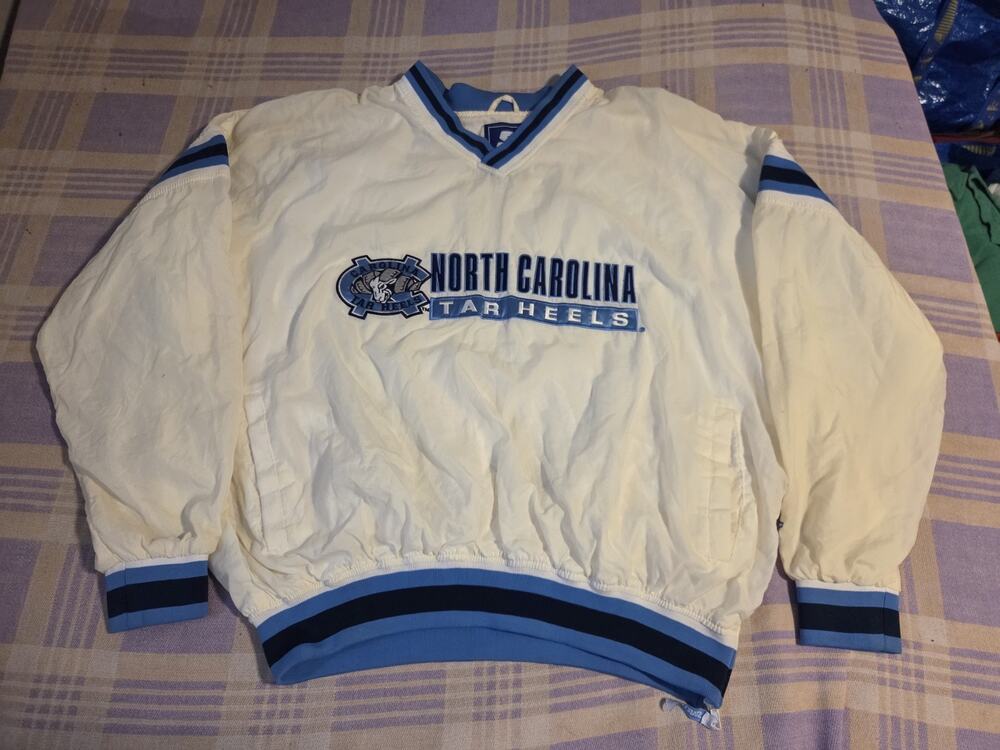 Vintage North Carolina UNC Tar Heels XXL Starter Jordan NCAA Windbreaker 90s